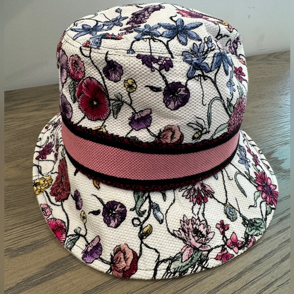 NWT Dior D-Bobby Florilegio Small Brim Bucket Hat Size 59 - Picture 6 of 11
